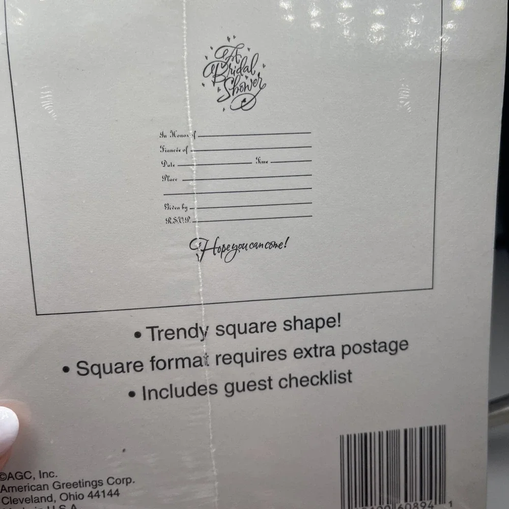 Bridal Shower Invitations Vintage 10 Cards/Envelopes 5